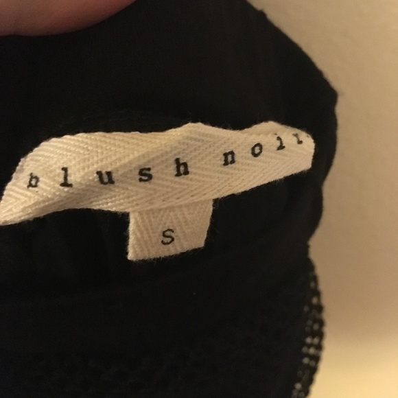 Small Blush Noir Black Mesh Skirt - Picture 3 of 5